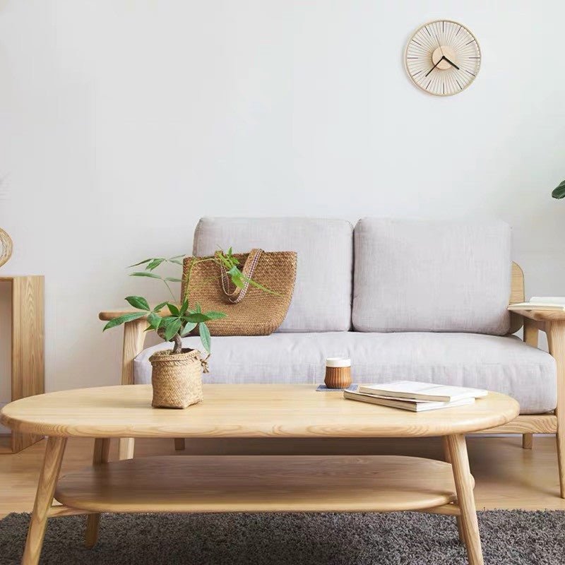 Natural Home Japanese Clock Wall Clock Living Room Nordic Ornaments - Hearth & Lume