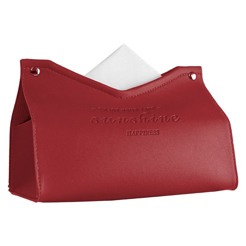 Leather Tissue Box, Hotel Pumping Box, Home Living Room, Creative Gift Box - Hearth & Lume