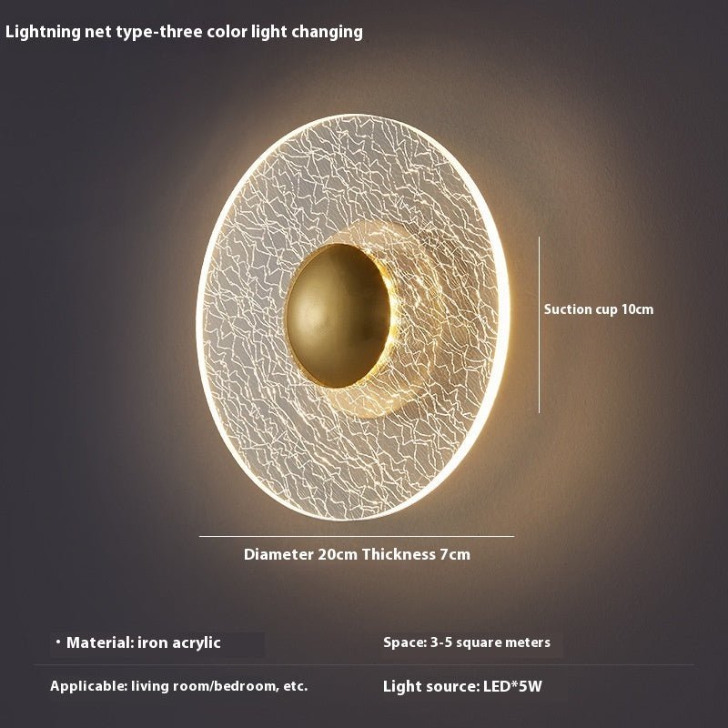 Designer Light Luxury Wall Lamp Bedroom Living Room - Hearth & Lume