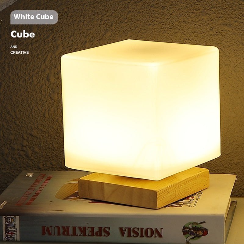 Nordic Solid Wood Decoration USB Table Lamp Bedroom - Hearth & Lume