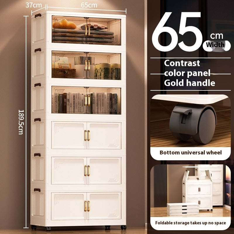 Installation-free Removable Folding Storage Cabinet Locker