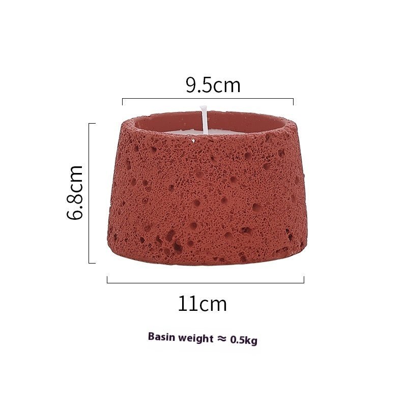 Home Decorative Crafts Candle Holder Cement Aromatherapy Candle Cup - Hearth & Lume