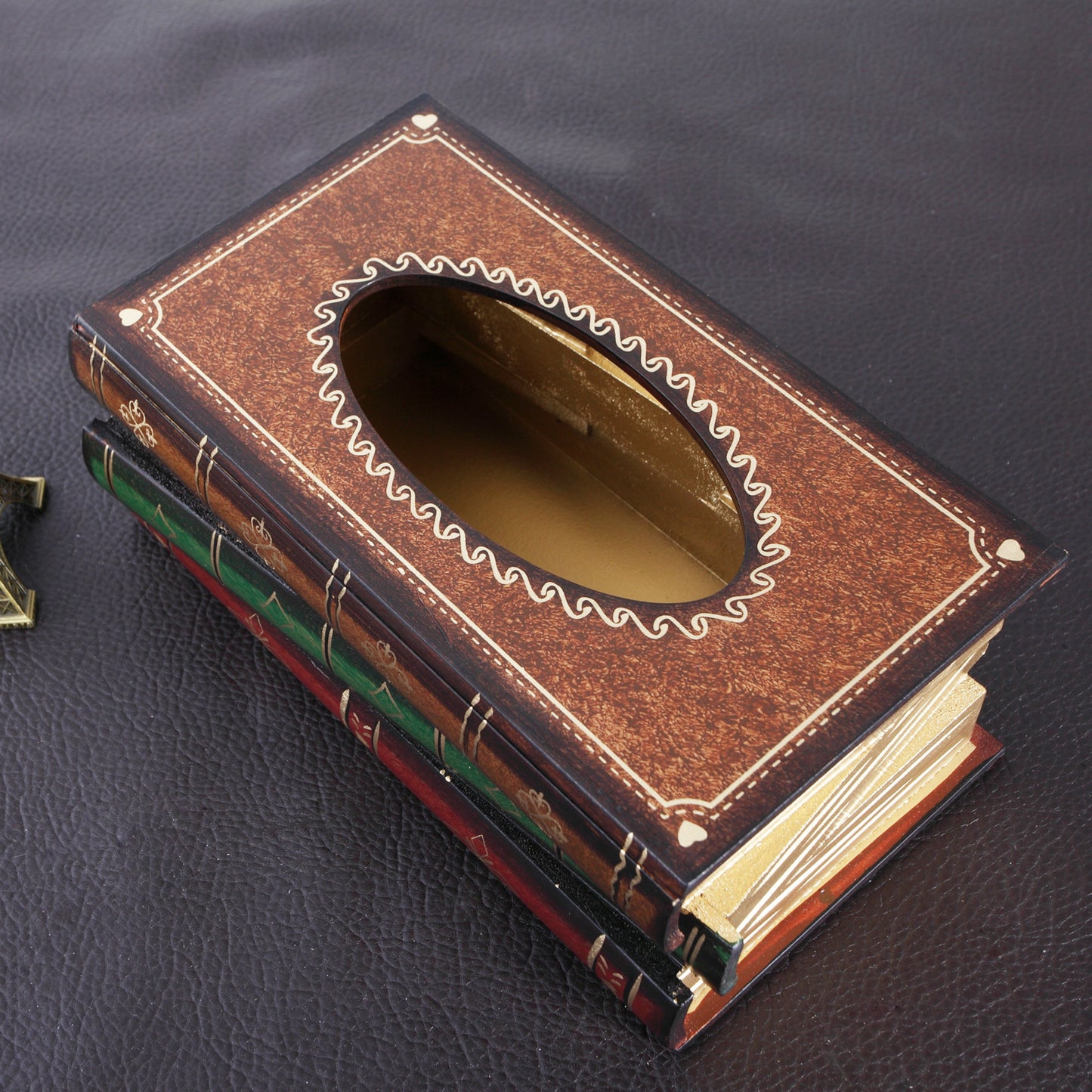 Wooden Book Box Tissue Crafts Home Decor - Hearth & Lume