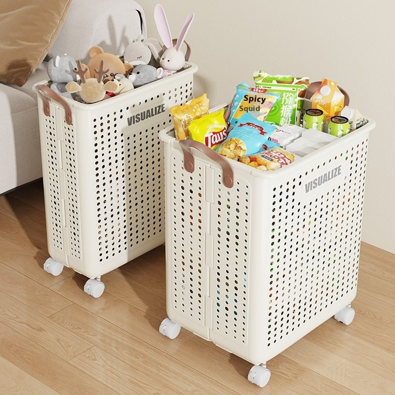 Multifunctional Folding Laundry Basket With Wheels - Hearth & Lume