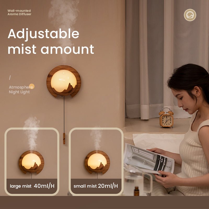 Wall - mounted Aroma Diffuser Night Light With Remote Control - Hearth & Lume