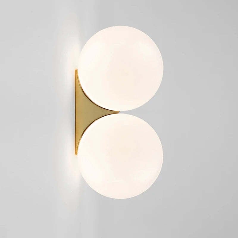 Bedroom Bedside Lamp Simple Glass Ball Wall Lamp - Hearth & Lume