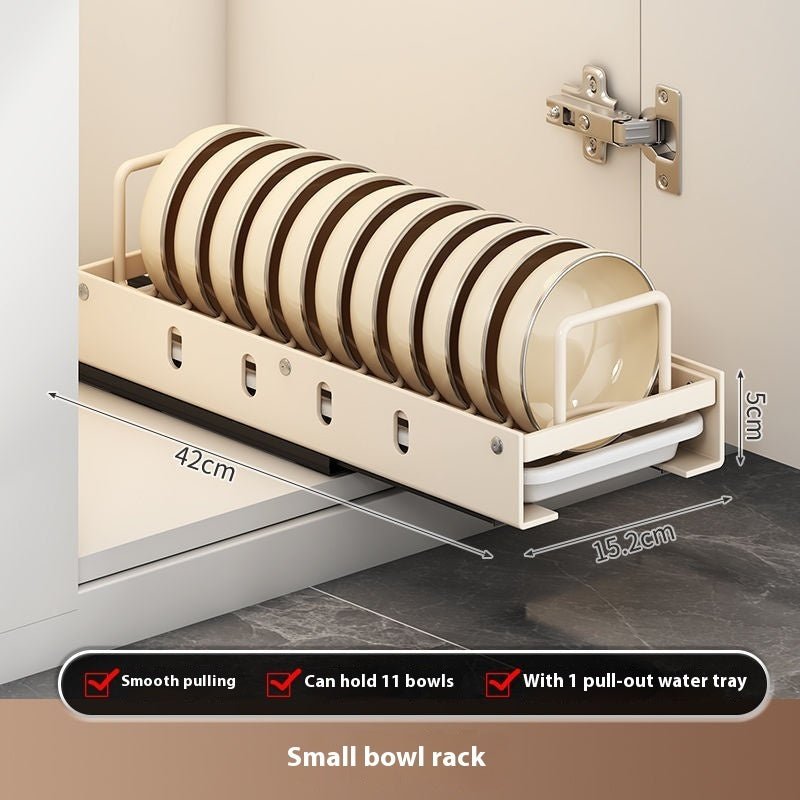 Kitchen Household Bowl Plate Plate Storage Rack Cabinet Built - in Drawer Draining Basket Bowl Rack - Hearth & Lume