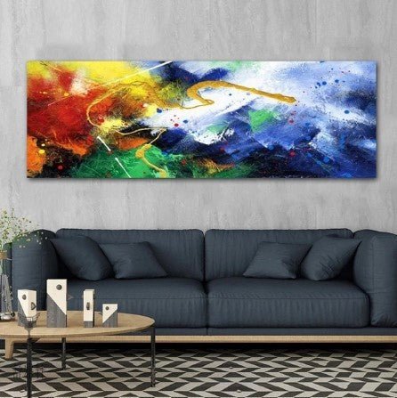 Living Room Canvas Core Spray - painted Decorative Painting - Hearth & Lume