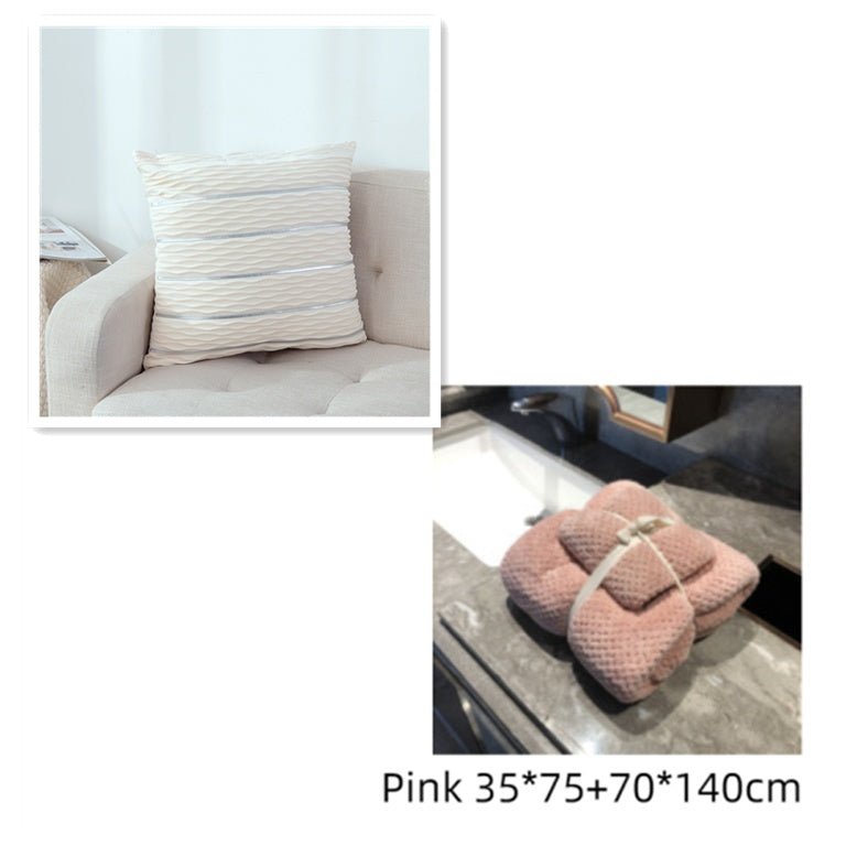 Simple Luxury Striped Velvet Pillow Cover - Hearth & Lume