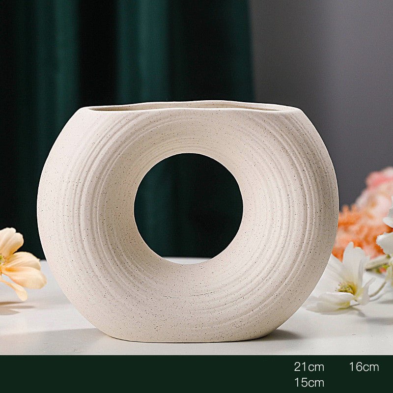 European - style Ceramic Creative Vase Frosted Ornaments - Hearth & Lume
