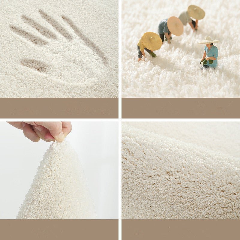 Simple Bedroom Bed Cashmere Carpet - Hearth & Lume
