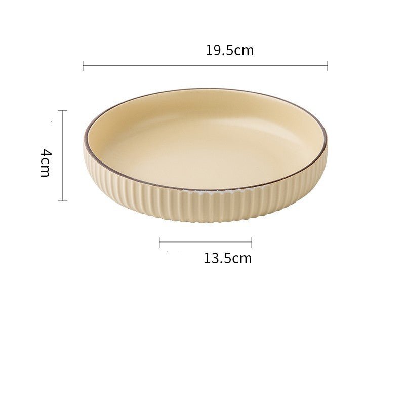 Vintage Ceramic Stir - fry Plate Salad Plate Slightly Concealer - Hearth & Lume