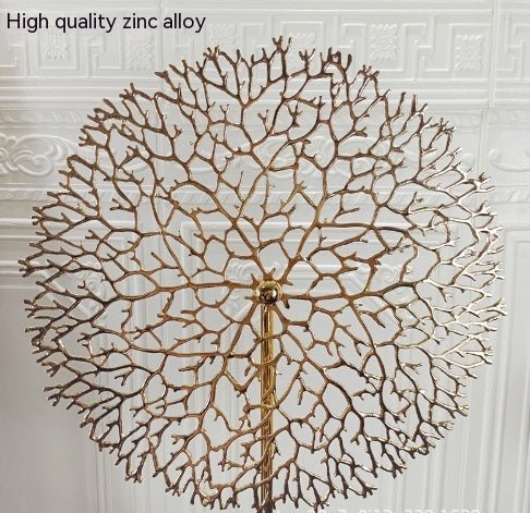 European Entry Lux Metal Sea Tree Coral Decoration Living Room Entrance Crafts Display - Hearth & Lume