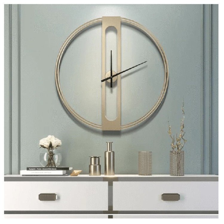 Modern Minimalist Fashion Round Living Room Wall Clock - Hearth & Lume