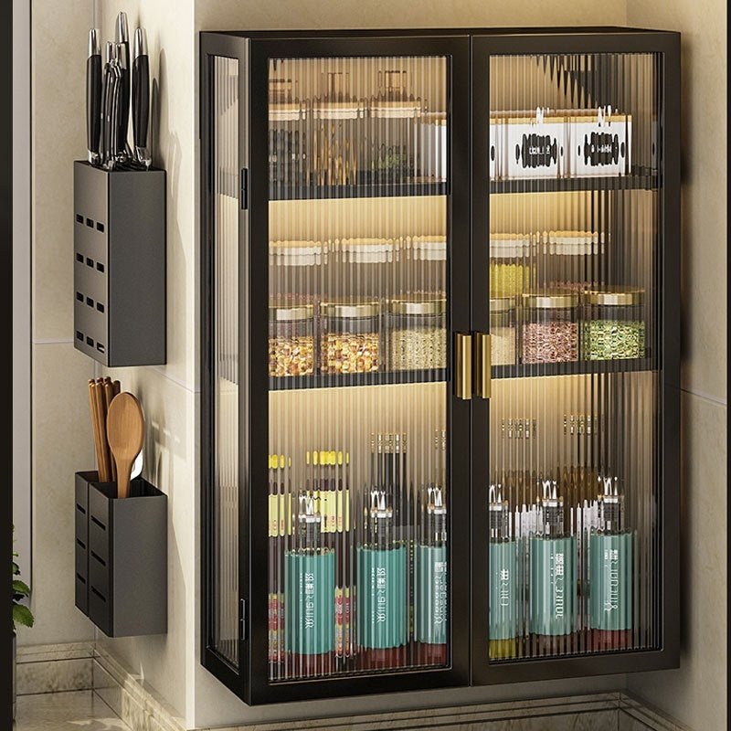 Rack Bathroom Light Luxury Cosmetics Storage Cabinet - Hearth & Lume