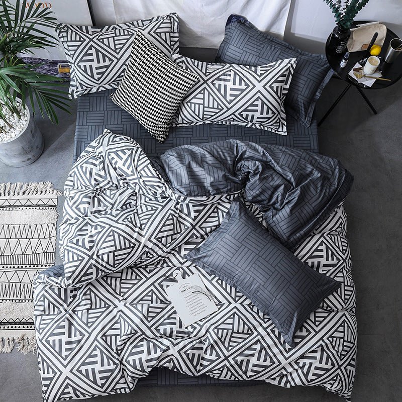 Quilt Duvet Cover 2 Pillow Cases Bedding Sets 3 Pcs - Hearth & Lume