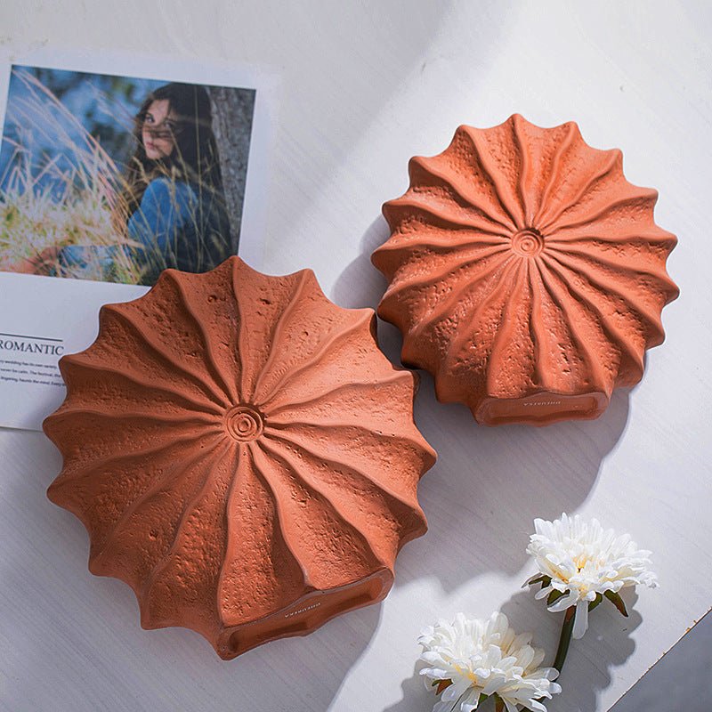 Red Pottery Vase Ceramic Ornaments Hydroponic Flower Dryer Home Decoration - Hearth & Lume