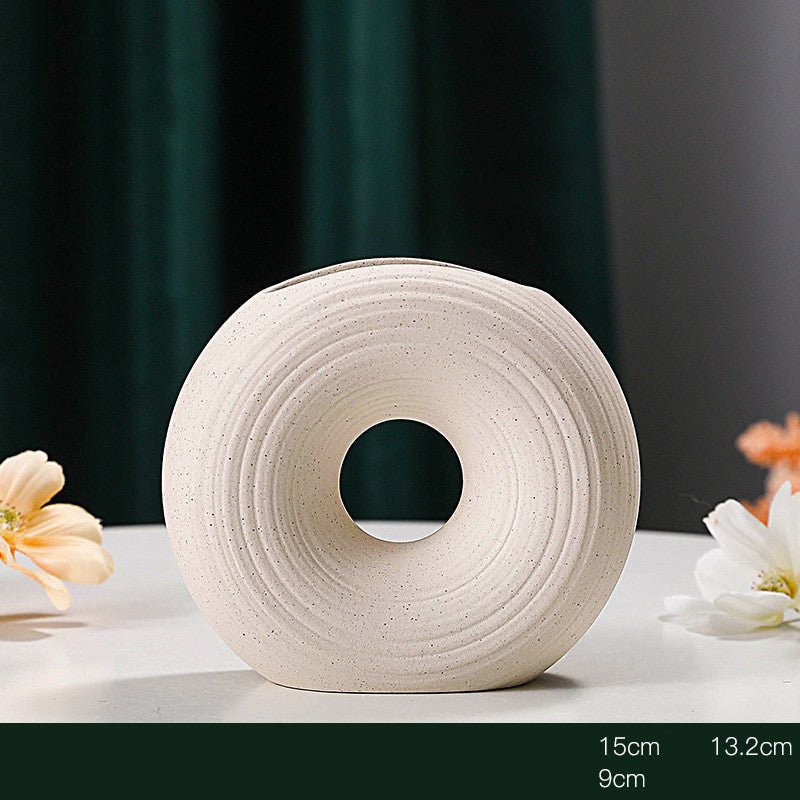 European - style Ceramic Creative Vase Frosted Ornaments - Hearth & Lume