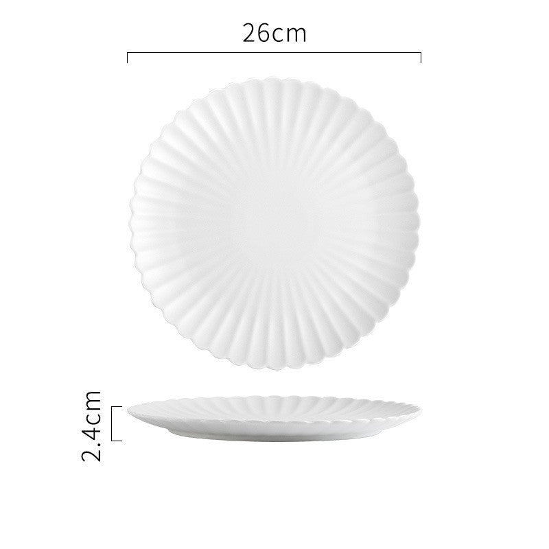 Creative Simple Solid - color Ceramic Plate - Hearth & Lume