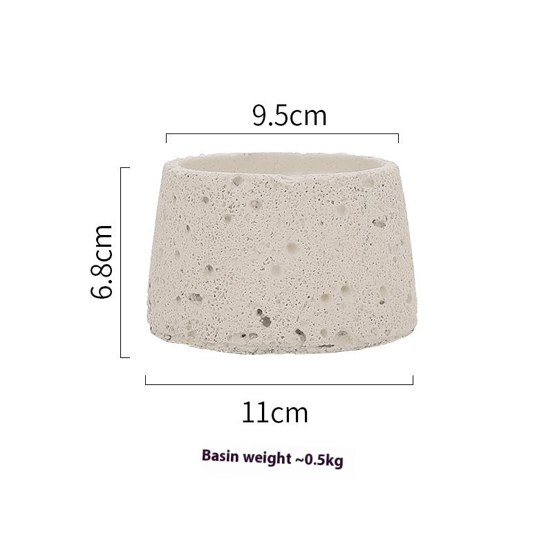 Home Decorative Crafts Candle Holder Cement Aromatherapy Candle Cup - Hearth & Lume