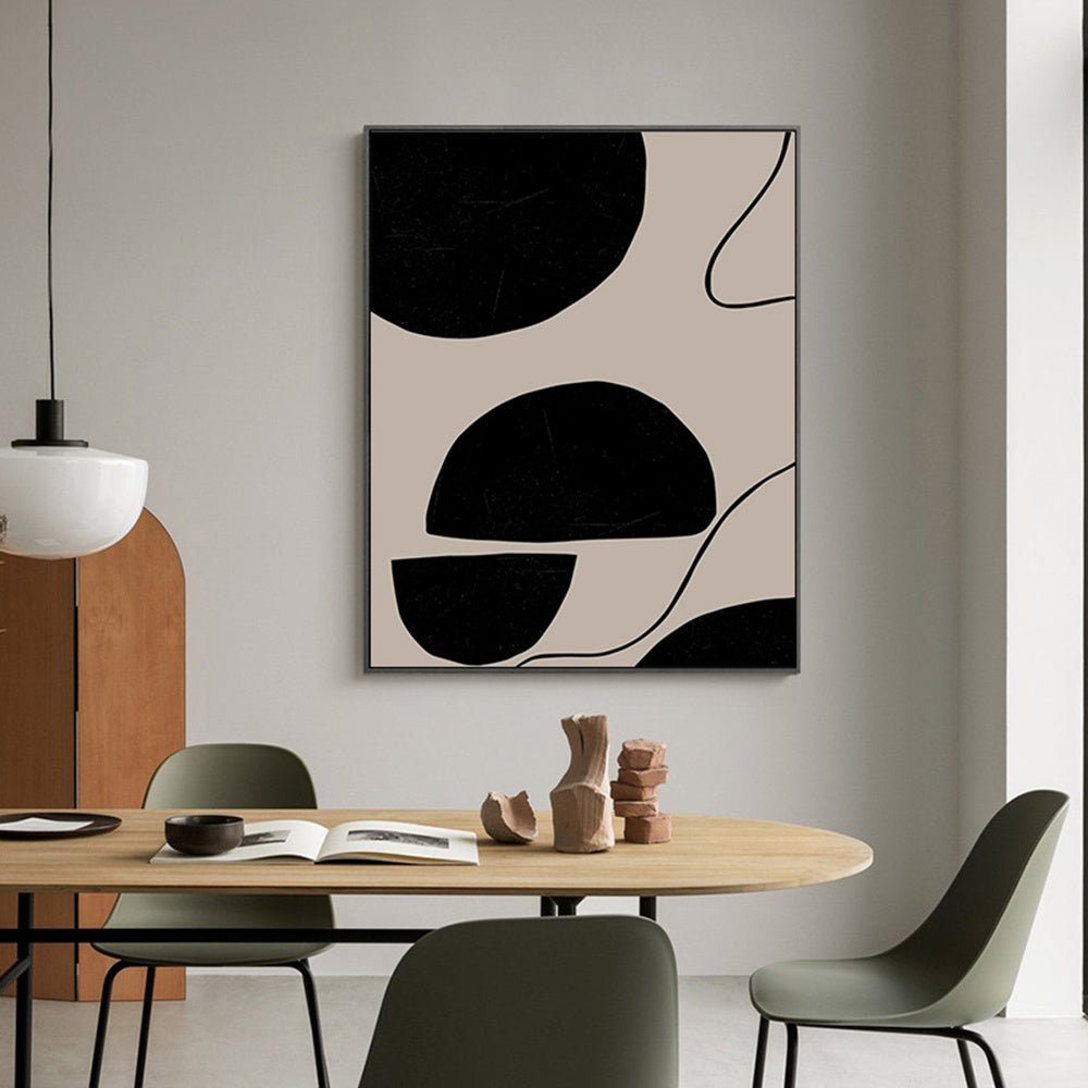 Geometric Shapes Wall Poster Room Decor Luxury Picture Canvas - Hearth & Lume