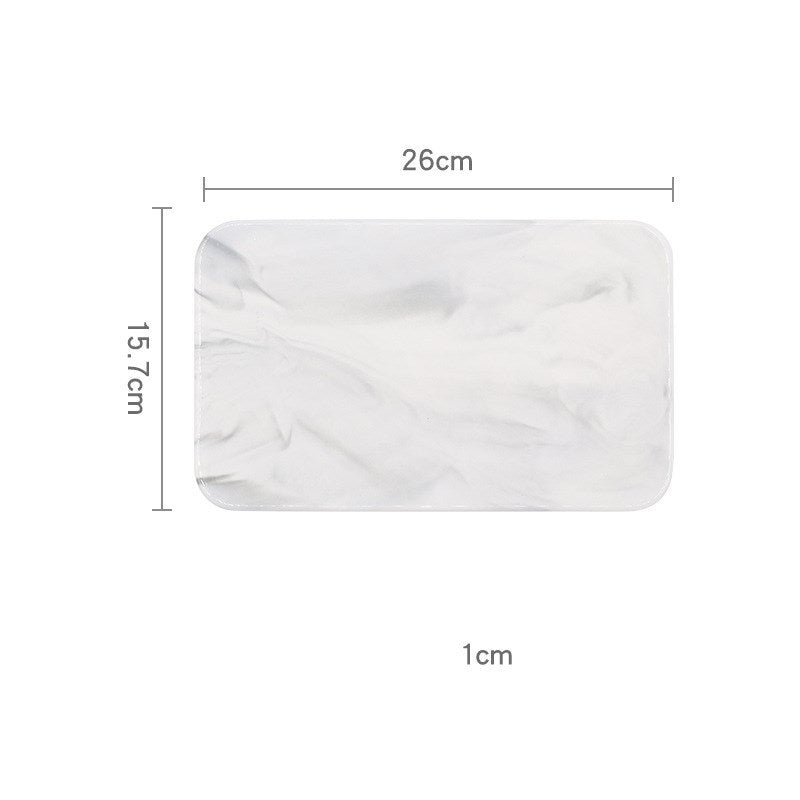 Nordic Simple Marbled Ceramic Tray - Hearth & Lume