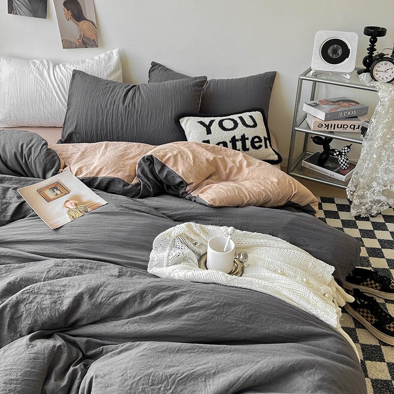 Super Soft Pleated Bed Sheet Quilt Cover - Hearth & Lume