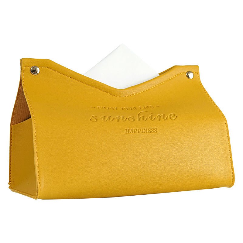Leather Tissue Box, Hotel Pumping Box, Home Living Room, Creative Gift Box - Hearth & Lume
