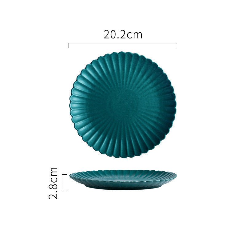 Creative Simple Solid - color Ceramic Plate - Hearth & Lume