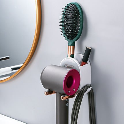 Hair Dryer Rack Free Punch Bathroom - Hearth & Lume