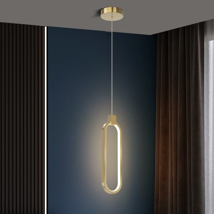 Copper Light Luxury Modern Minimalist Master Bedroom Living Room Background - Hearth & Lume