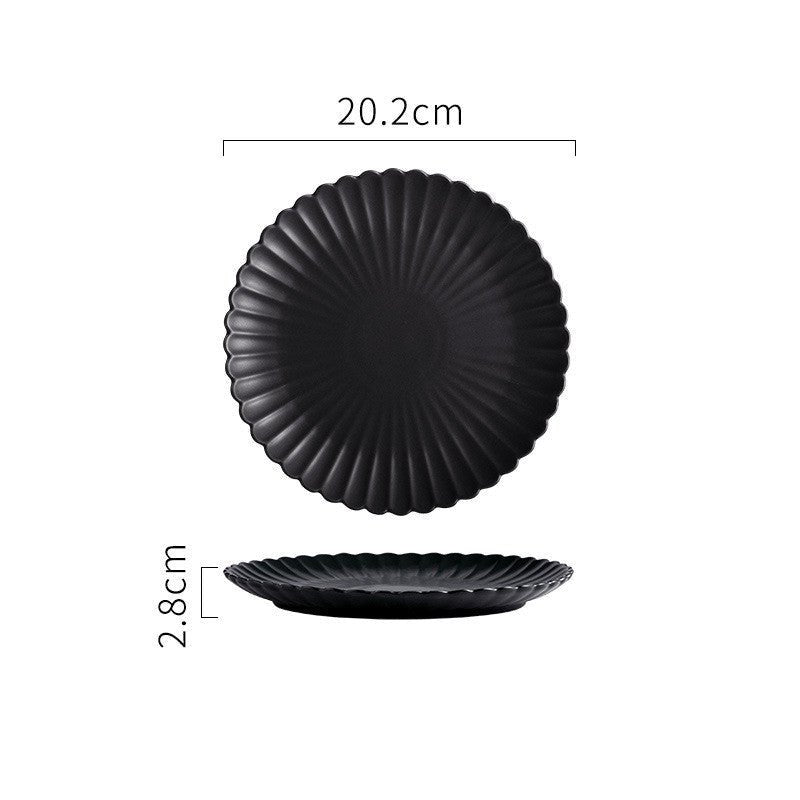 Creative Simple Solid - color Ceramic Plate - Hearth & Lume