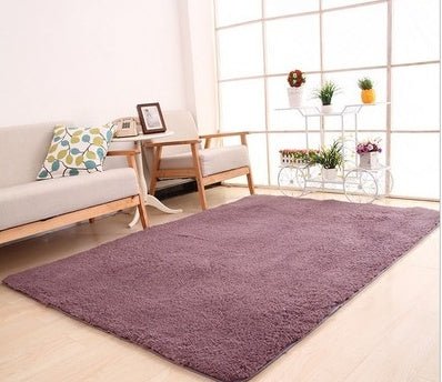 Living Room Rug Area Solid Carpet Fluffy Soft Home Decor White Plush Carpet - Hearth & Lume