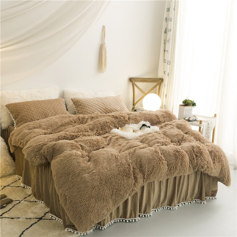 Korean mink velvet warm bedding - Hearth & Lume