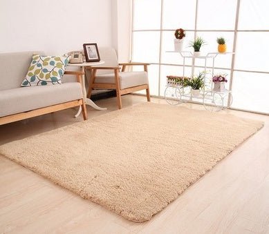 Living Room Rug Area Solid Carpet Fluffy Soft Home Decor White Plush Carpet - Hearth & Lume