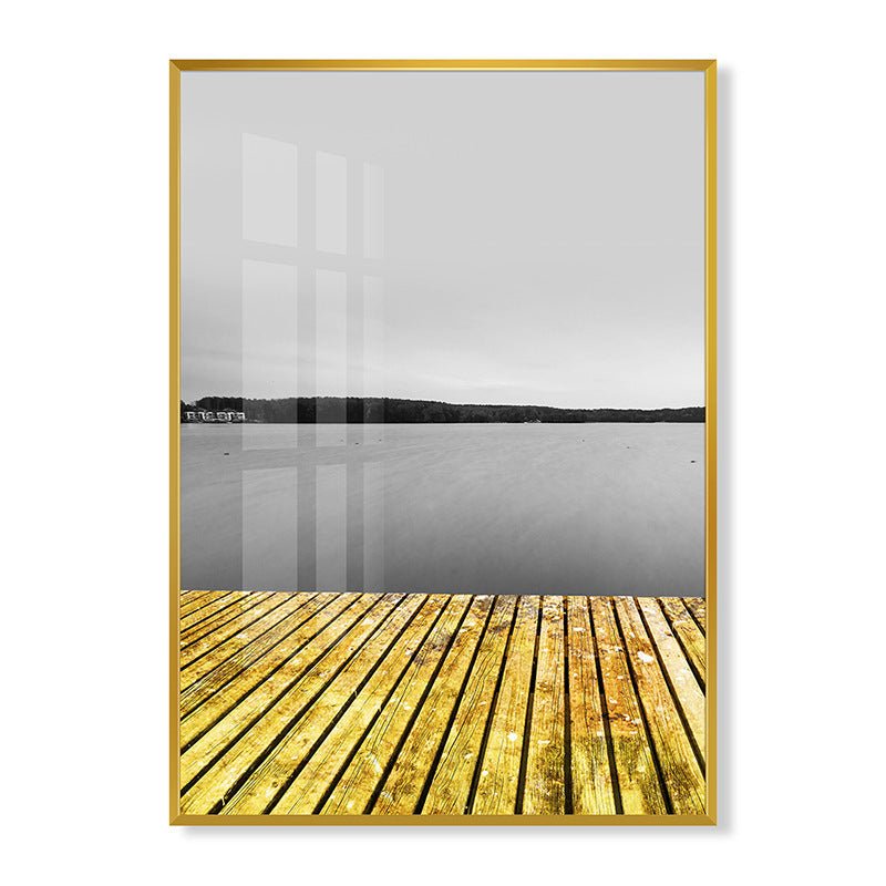 Abstract living room painting - Hearth & Lume
