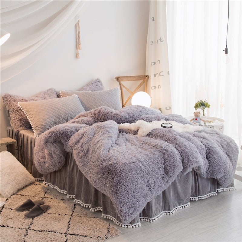 Korean mink velvet warm bedding - Hearth & Lume