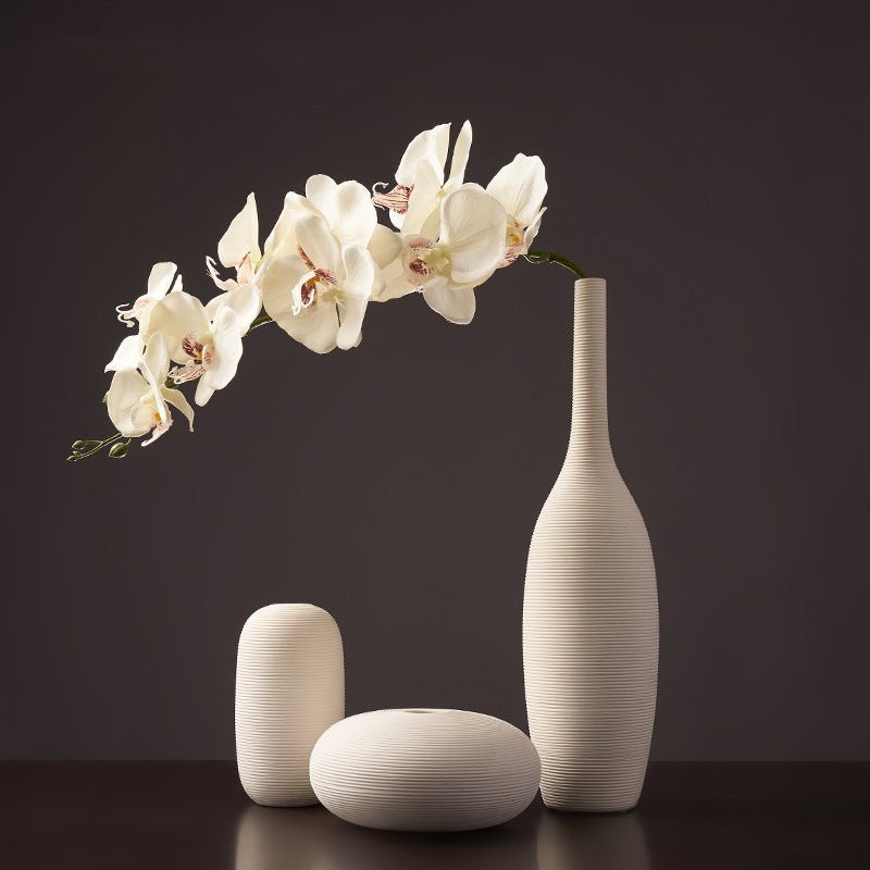 White Simple Nordic Vases Porcelain Living Room Tabletop Decoration - Hearth & Lume