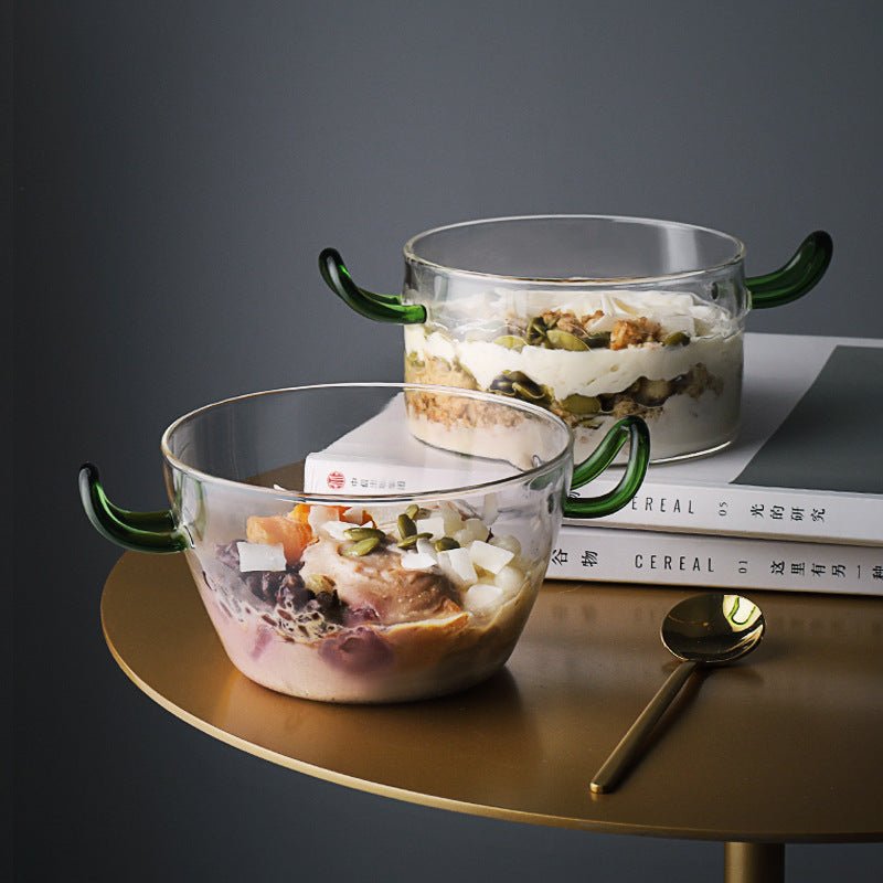Borosilicate Heat - Resistant Glass Bowl Nordic Glass Salad Bowl - Hearth & Lume
