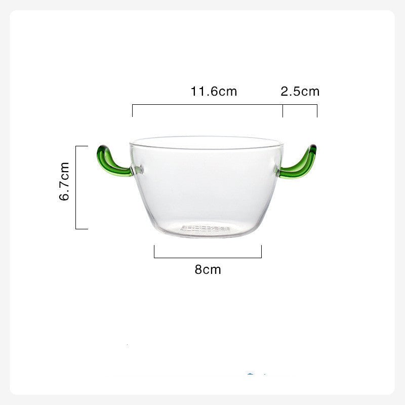 Borosilicate Heat - Resistant Glass Bowl Nordic Glass Salad Bowl - Hearth & Lume
