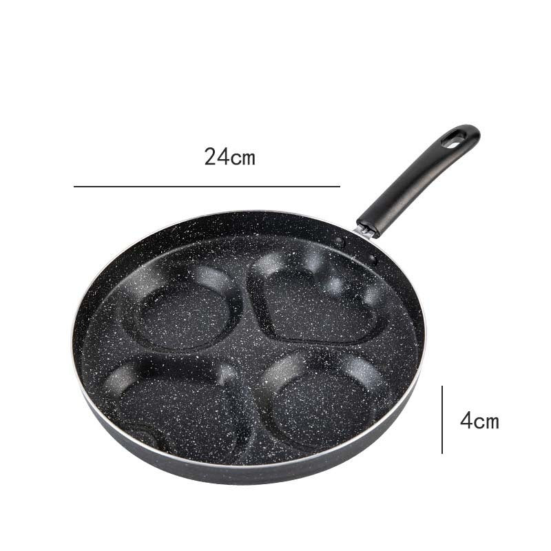 Love Frying Pan Non - Stick Flat Bottom Four - Hole Omelette Pan - Hearth & Lume
