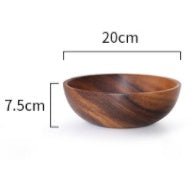 Kitchen Natural Wooden Bowl Household Fruit Bowl Salad Bowl - Hearth & Lume