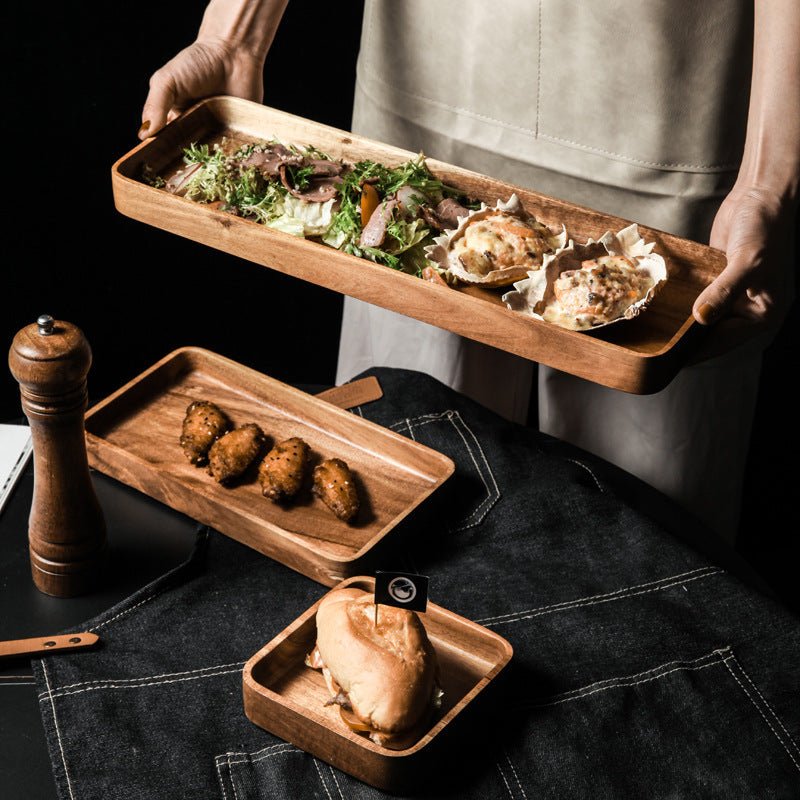 Breakfast Plate, Fruit Plate, Wooden Western Food Plate - Hearth & Lume