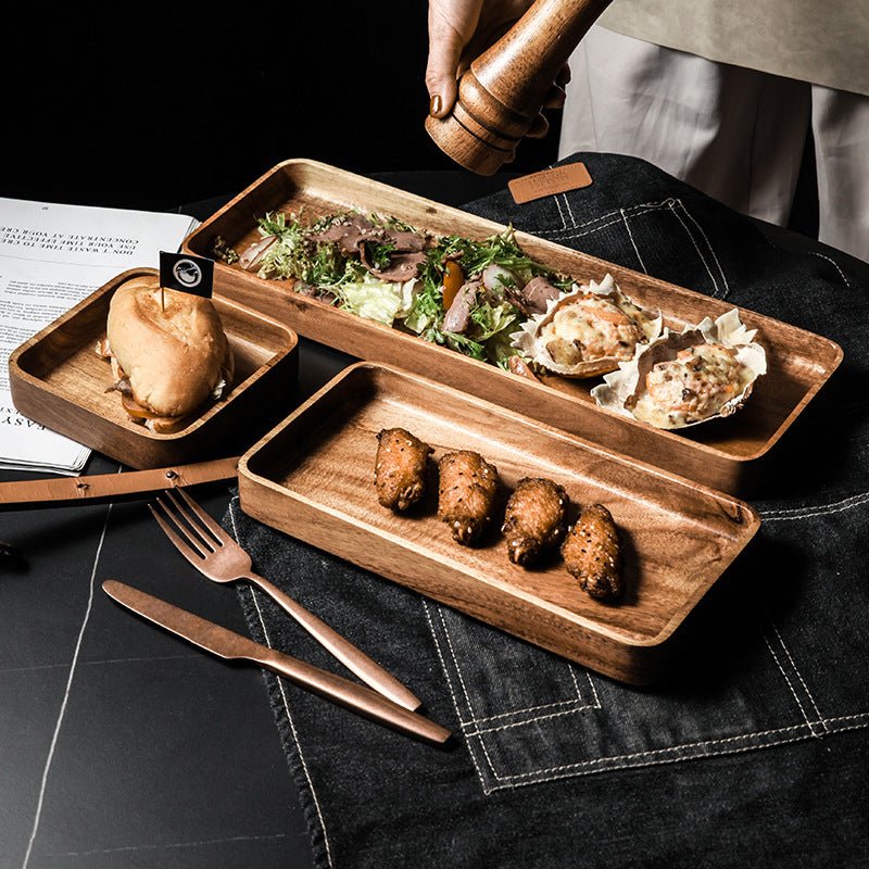 Breakfast Plate, Fruit Plate, Wooden Western Food Plate - Hearth & Lume