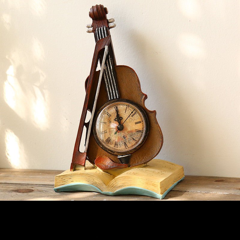 Desk Clock Home Bedroom Living Room Nostalgic Decorative Ornaments Office Model Room Creative Furnishings - Hearth & Lume