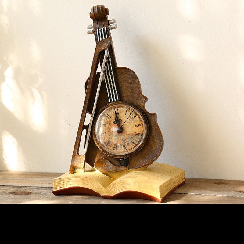 Desk Clock Home Bedroom Living Room Nostalgic Decorative Ornaments Office Model Room Creative Furnishings - Hearth & Lume