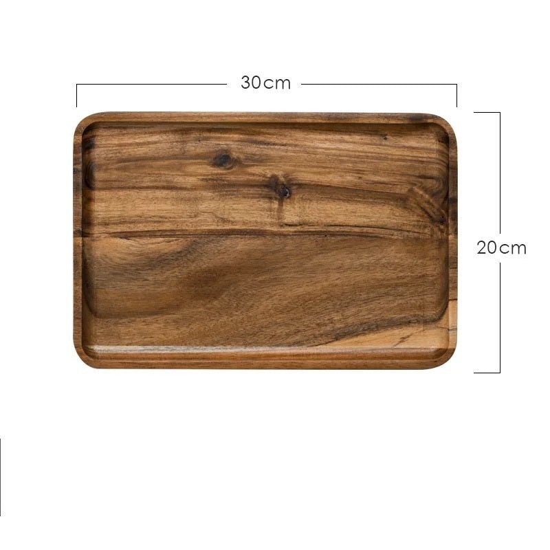 Breakfast Plate, Fruit Plate, Wooden Western Food Plate - Hearth & Lume
