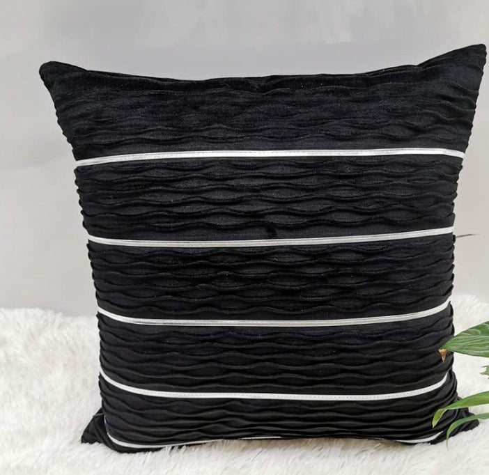 Simple Luxury Striped Velvet Pillow Cover - Hearth & Lume