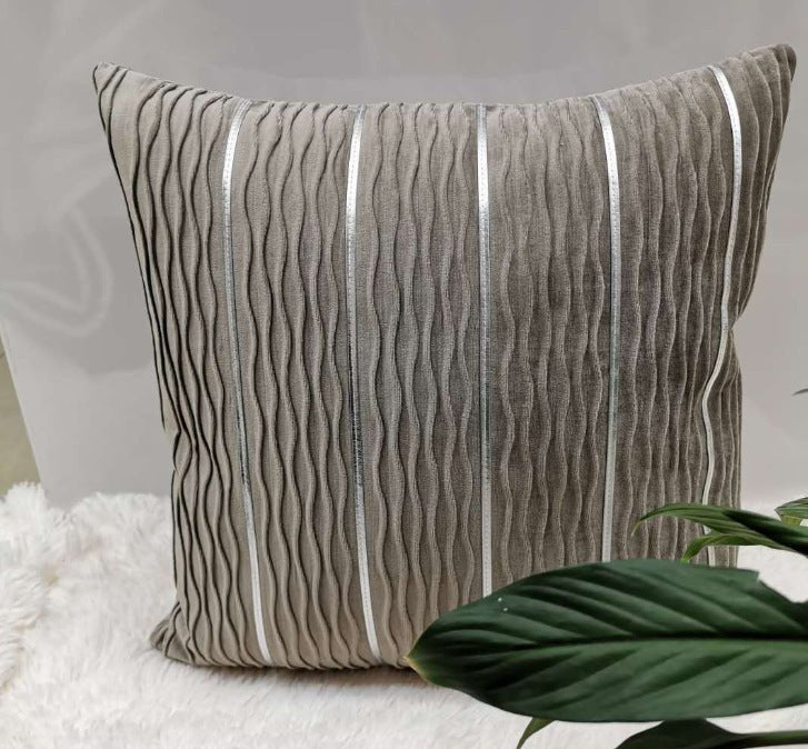 Simple Luxury Striped Velvet Pillow Cover - Hearth & Lume