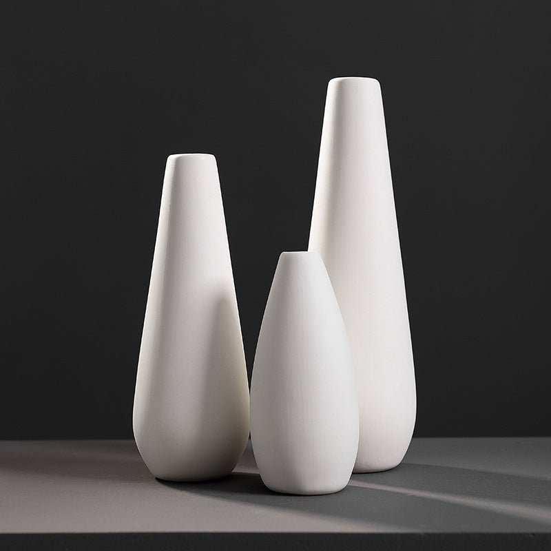 Fashion Simple White Ceramic Vase - Hearth & Lume